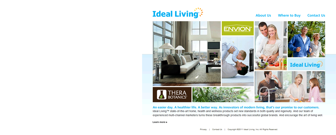 Ideal Living Website